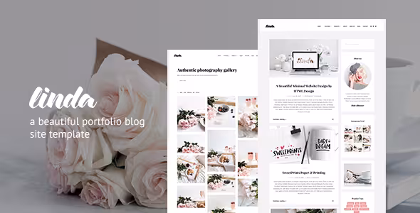 Creative portfolio website template design